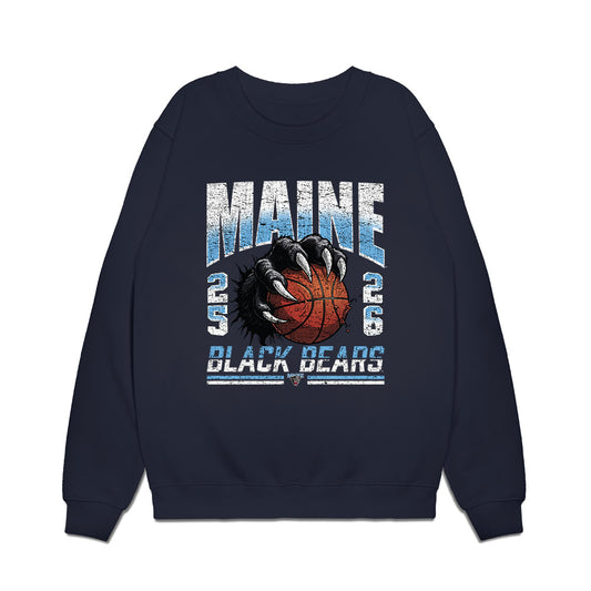 Maine - NCAA Men's Basketball : Keelan Steele - Vintage Basketball Premium Crewneck Sweatshirt-0
