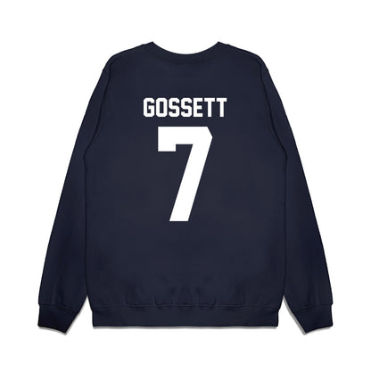 Samford - NCAA Men's Basketball : JD Gossett - Vintage Basketball Premium Crewneck Sweatshirt-1