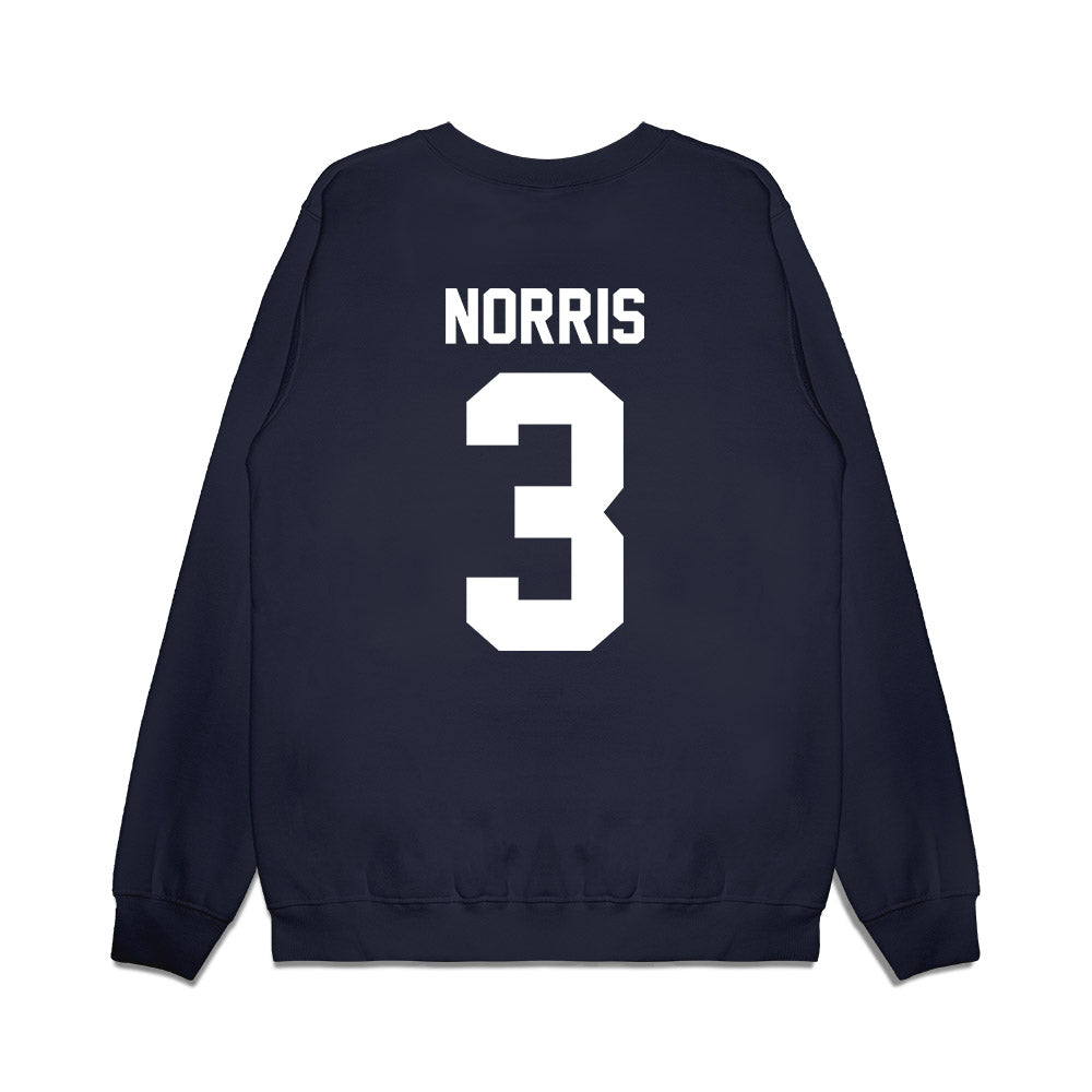 Samford - NCAA Men's Basketball : Keaton Norris - Vintage Basketball Premium Crewneck Sweatshirt-1