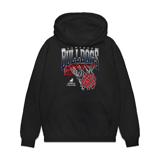 Samford - NCAA Men's Basketball : Keaton Norris - Vintage Basketball Premium Hooded Sweatshirt-0