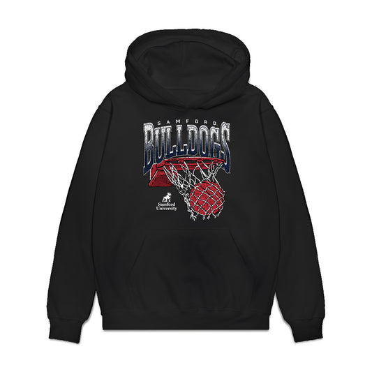 Samford - NCAA Men's Basketball : Jaxon Pollard - Vintage Basketball Premium Hooded Sweatshirt-0