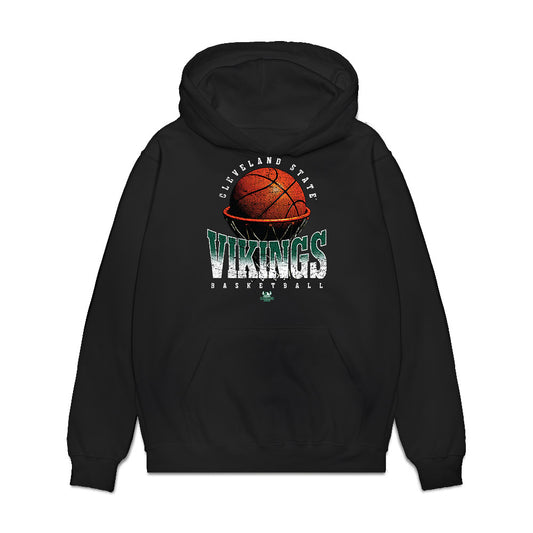Cleveland State - NCAA Men's Basketball : Kevo St.Hilaire - Vintage Shersey Premium Hooded Sweatshirt-0