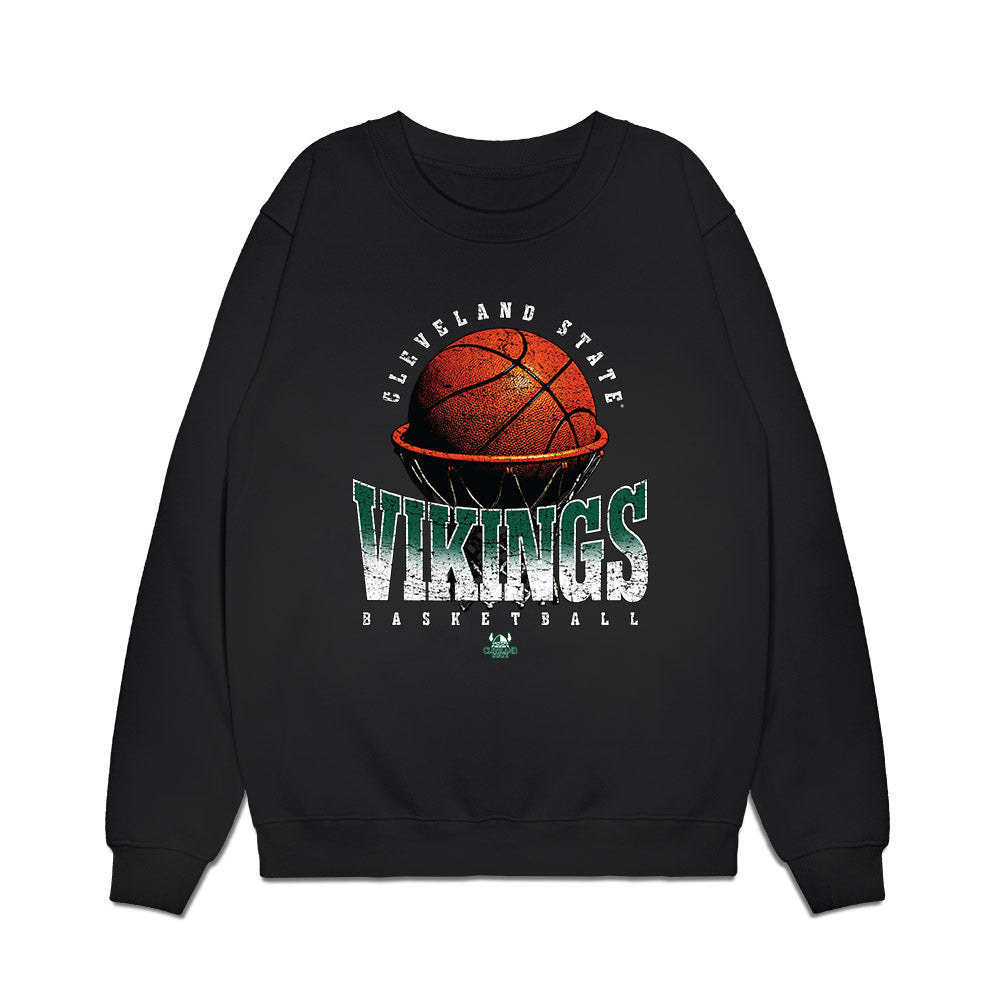 Cleveland State - NCAA Women's Basketball : Ayisse Magassa - Vintage Shersey Premium Crewneck Sweatshirt-0