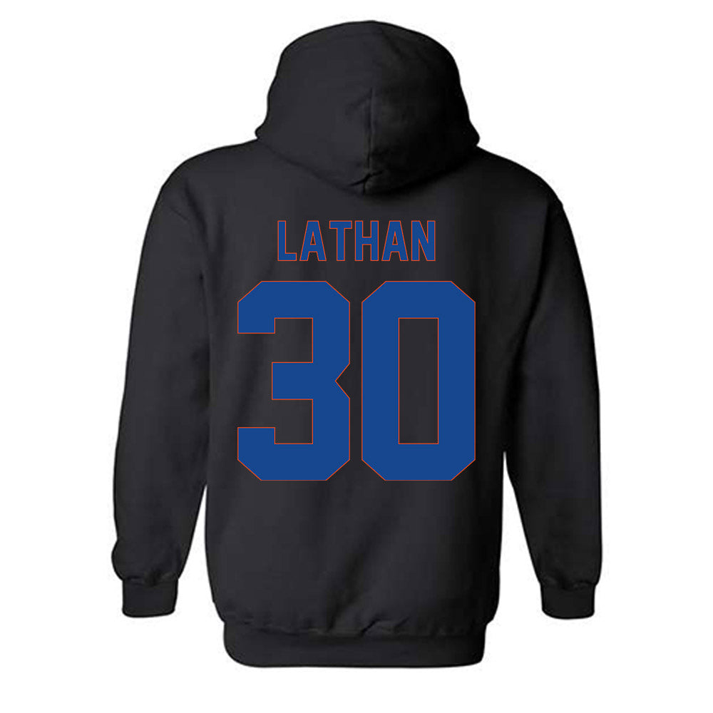 Boise State - NCAA Men's Basketball : Ethan Lathan - Vintage Shersey Hooded Sweatshirt-1