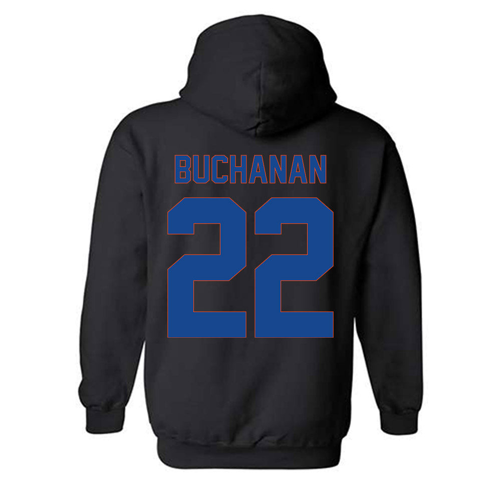 Boise State - NCAA Men's Basketball : Javan Buchanan - Vintage Shersey Hooded Sweatshirt-1