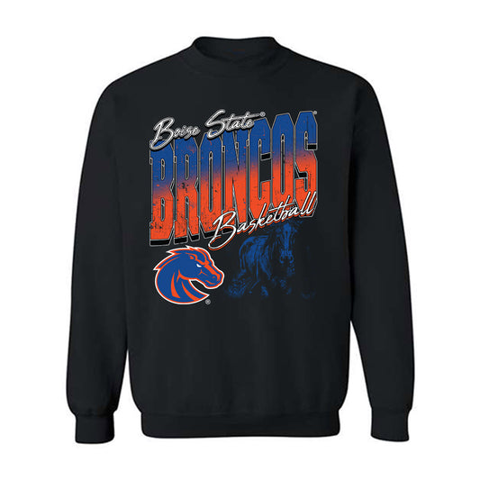 Boise State - NCAA Men's Basketball : Dom Parolin - Vintage Shersey Crewneck Sweatshirt-0