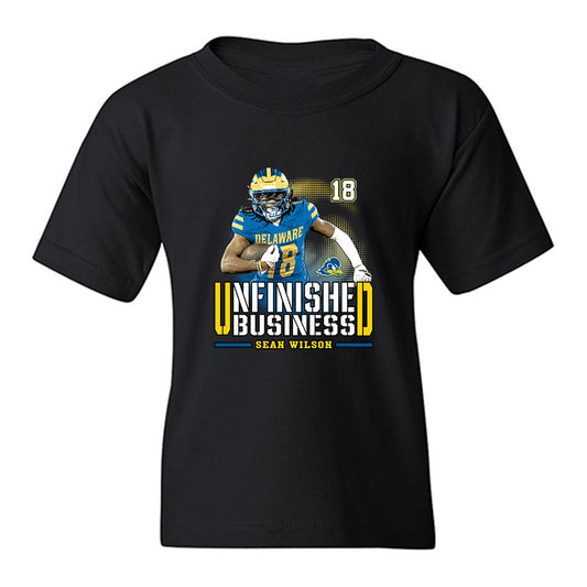 Delaware - NCAA Football : Sean Wilson - Unfinished Business Youth T-Shirt-0