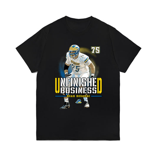 Delaware - NCAA Football : Noah Rosahac - Unfinished Business Comfort Colors T-Shirt-0