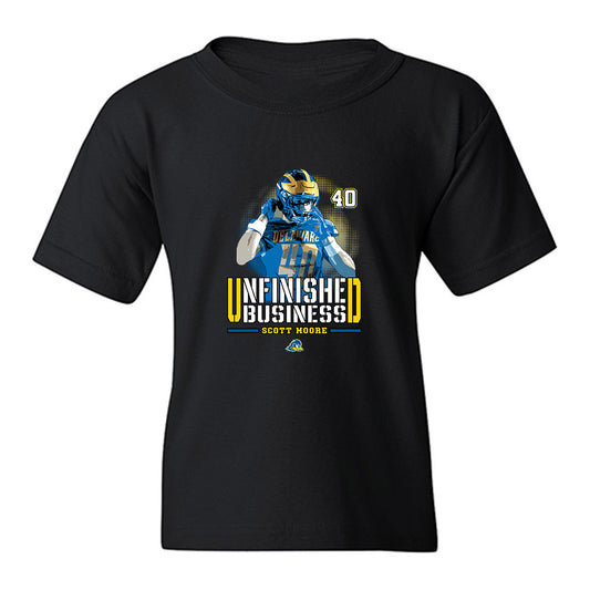Delaware - NCAA Football : Scott Moore - Unfinished Business Youth T-Shirt-0
