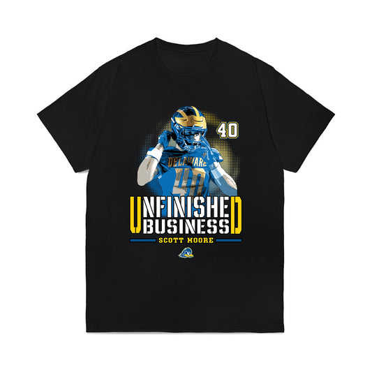 Delaware - NCAA Football : Scott Moore - Unfinished Business Comfort Colors T-Shirt-0