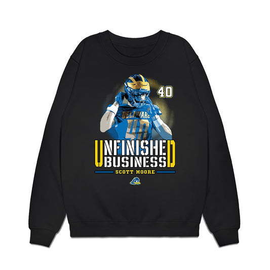 Delaware - NCAA Football : Scott Moore - Unfinished Business Premium Crewneck Sweatshirt-0