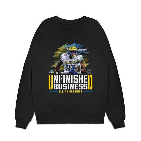 Delaware - NCAA Football : Elijah Sessoms - Unfinished Business Premium Crewneck Sweatshirt-0