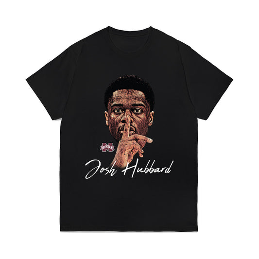Mississippi State - NCAA Men's Basketball : Josh Hubbard - Clutch Shhhhhot Comfort Colors T-Shirt-0