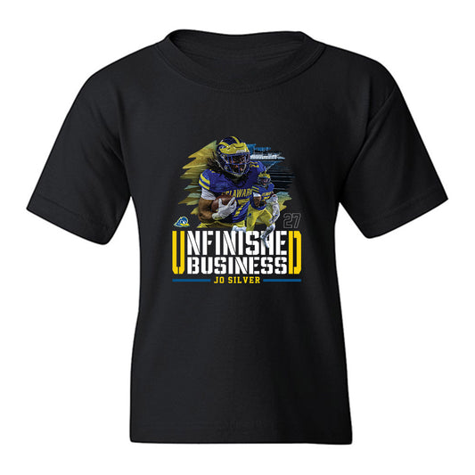 Delaware - NCAA Football : Jo Silver - Unfinished Business Youth T-Shirt-0