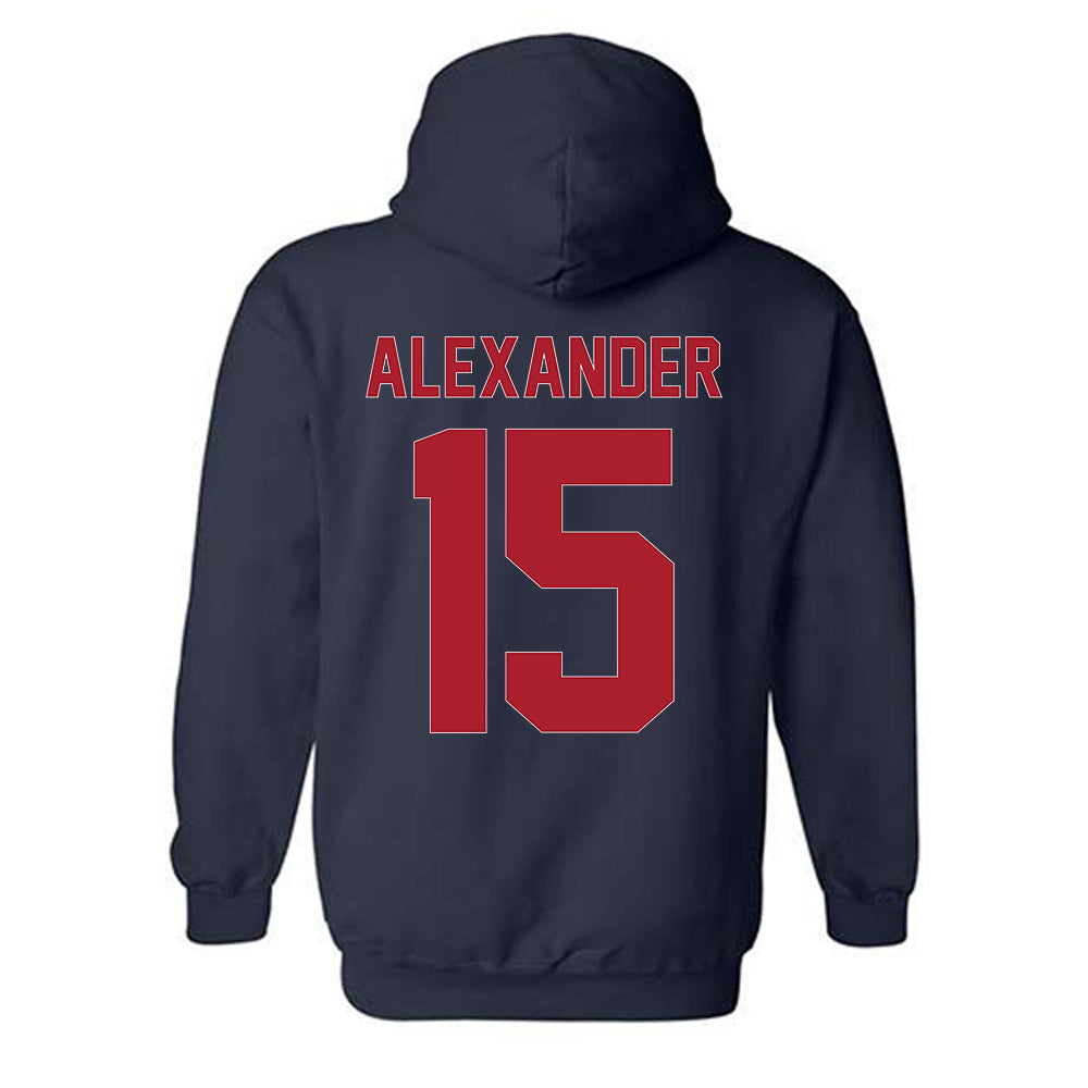 Liberty - NCAA Women's Basketball : Maleah Alexander - Vintage Shersey Hooded Sweatshirt-1