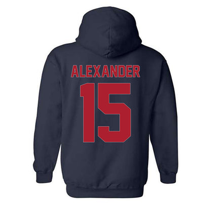 Liberty - NCAA Women's Basketball : Maleah Alexander - Vintage Shersey Hooded Sweatshirt-1