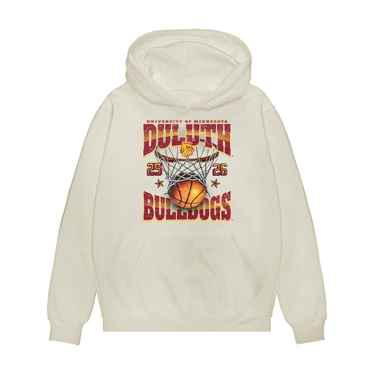UMN Duluth - NCAA Women's Basketball : Ashley Fritz - Vintage Premium Hooded Sweatshirt-0