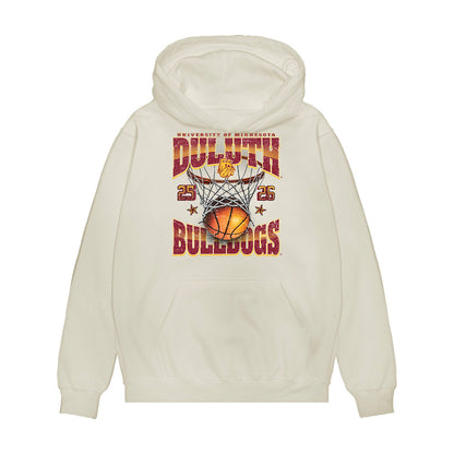 UMN Duluth - NCAA Men's Basketball : Kole Hanson - Vintage Premium Hooded Sweatshirt-0