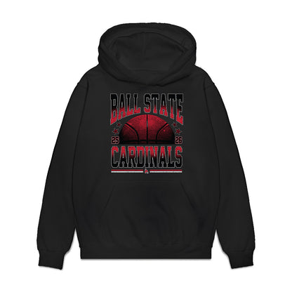 Ball State - NCAA Men's Basketball : Preston Copeland - Vintage Premium Hooded Sweatshirt-0