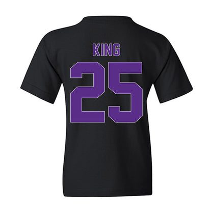North Alabama - NCAA Men's Basketball : Darkaun King - Vintage Basketball Youth T-Shirt-1