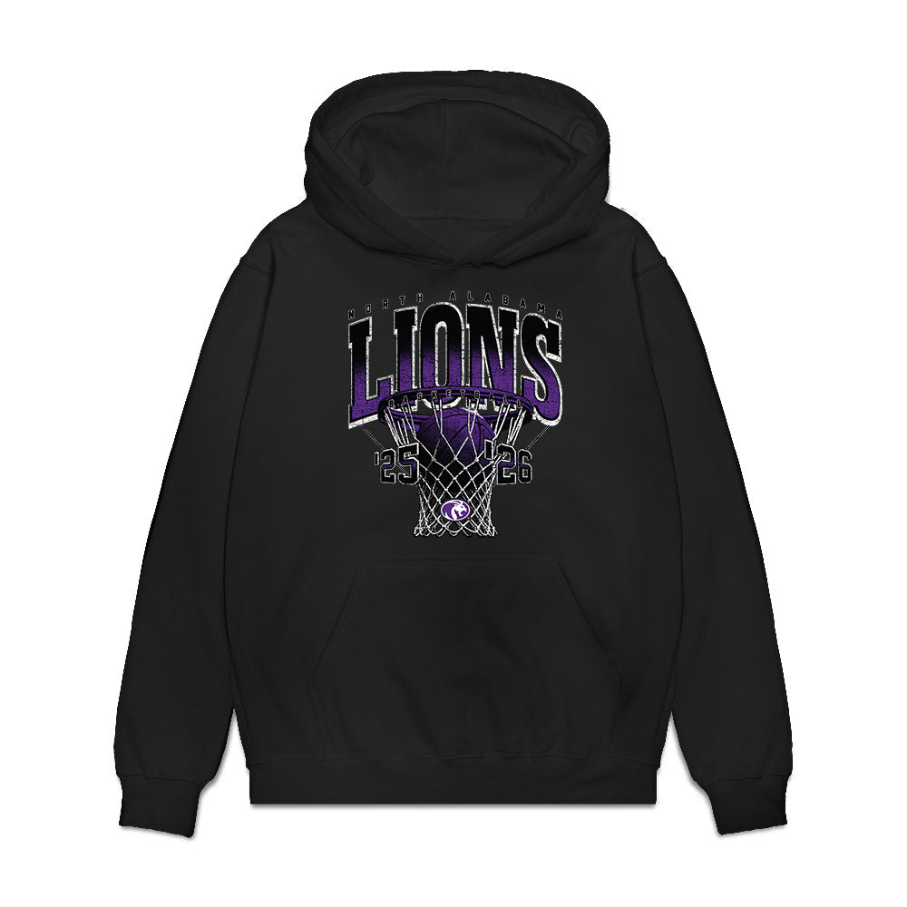 North Alabama - NCAA Men's Basketball : Kevin De Kovachich - Vintage Basketball Premium Hooded Sweatshirt-0