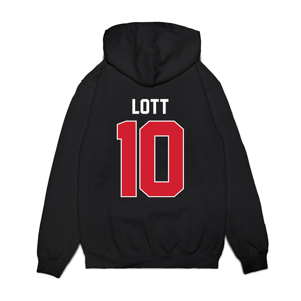 UNLV - NCAA Women's Basketball : Jasmyn Lott - Vintage Shersey Premium Hooded Sweatshirt-1