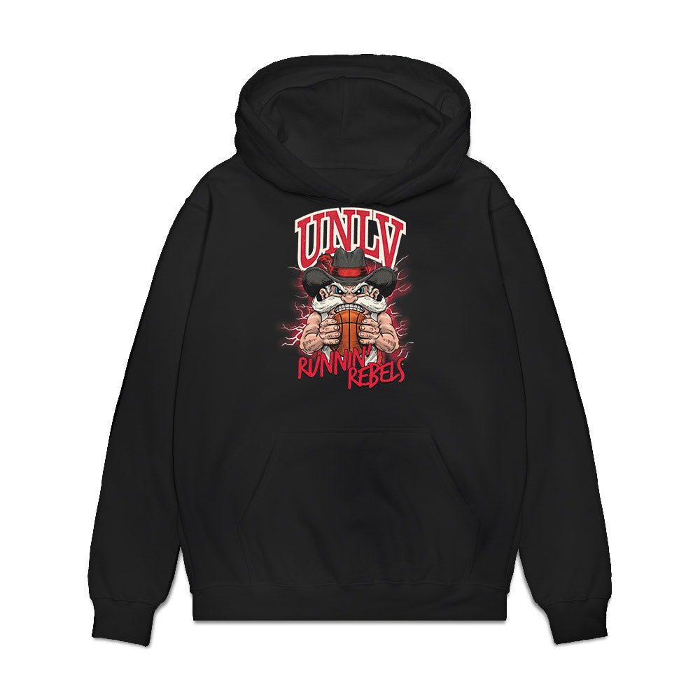 UNLV - NCAA Men's Basketball : Issac Williamson - Vintage Shersey Premium Hooded Sweatshirt-0