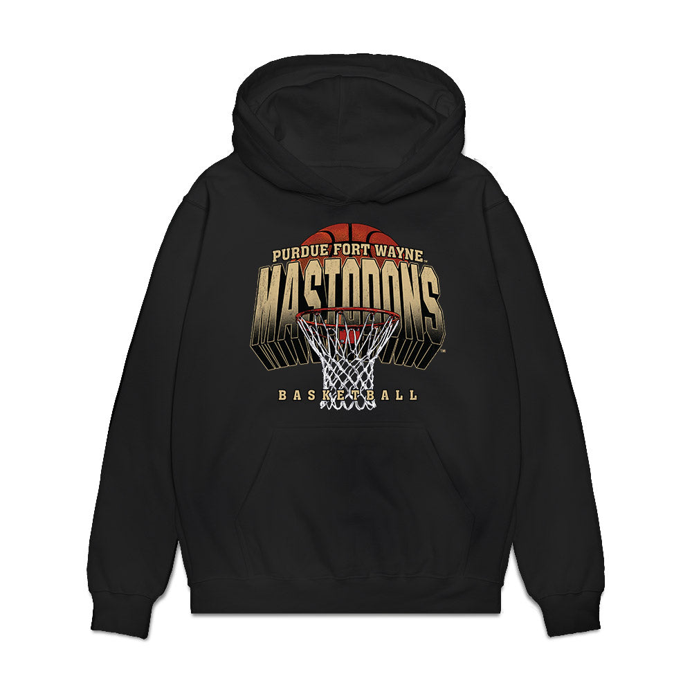 PFW - NCAA Men's Basketball : Yuval Levin - Vintage Basketball Premium Hooded Sweatshirt-0