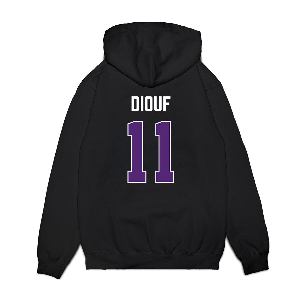 Northern Iowa - NCAA Men's Basketball : Ismael Diouf - Premium Hooded Sweatshirt-1