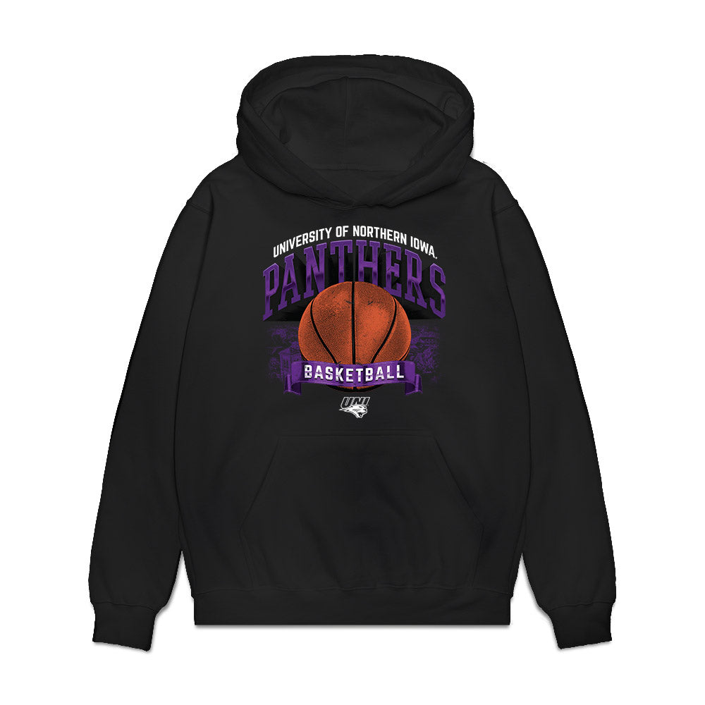 Northern Iowa - NCAA Men's Basketball : Ismael Diouf - Premium Hooded Sweatshirt-0
