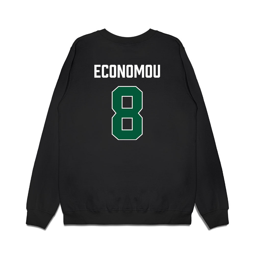 Hawaii - NCAA Men's Basketball : AJ Economou - Vintage Shersey Premium Crewneck Sweatshirt-1