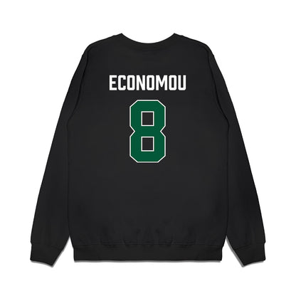 Hawaii - NCAA Men's Basketball : AJ Economou - Vintage Shersey Premium Crewneck Sweatshirt-1