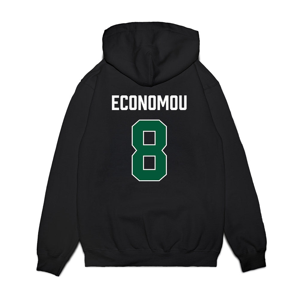 Hawaii - NCAA Men's Basketball : AJ Economou - Vintage Shersey Premium Hooded Sweatshirt-1