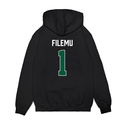 Hawaii - NCAA Women's Basketball : Kira-May Filemu - Vintage Shersey Premium Hooded Sweatshirt-1