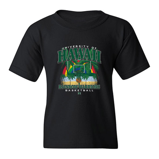 Hawaii - NCAA Men's Basketball : AJ Economou - Vintage Shersey Youth T-Shirt-0