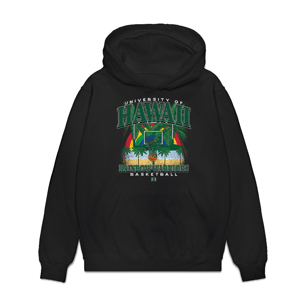 Hawaii - NCAA Women's Basketball : Kira-May Filemu - Vintage Shersey Premium Hooded Sweatshirt-0