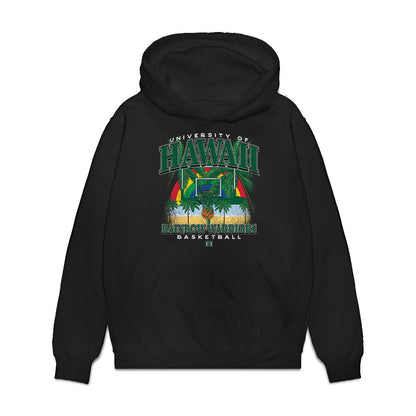 Hawaii - NCAA Women's Basketball : Kira-May Filemu - Vintage Shersey Premium Hooded Sweatshirt-0