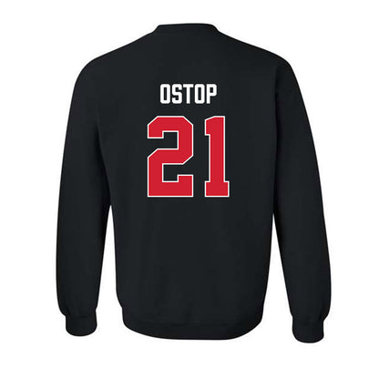 Fairfield - NCAA Men's Basketball : Tanner Ostop - Vintage Shersey Crewneck Sweatshirt-1