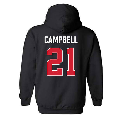 Fairfield - NCAA Women's Basketball : Alli Campbell - Vintage Shersey Hooded Sweatshirt-1