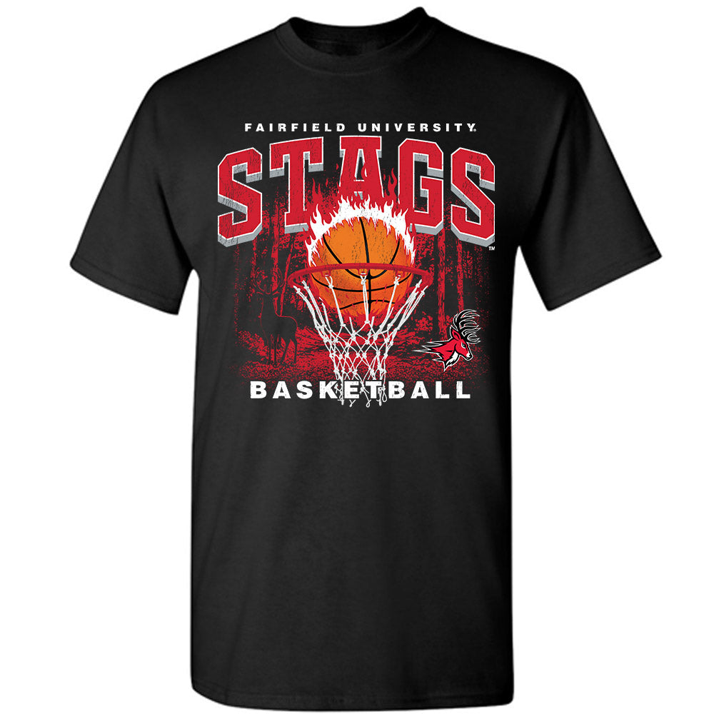Fairfield - NCAA Men's Basketball : Halon Rawlins - Vintage Shersey T-Shirt-0