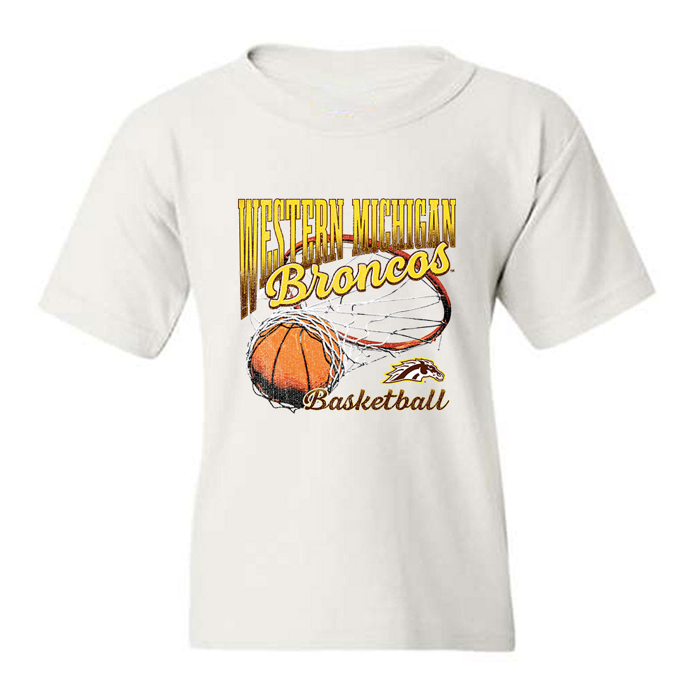 Western Michigan - NCAA Women's Basketball : Maggie Stutelberg - Vintage Basketball Youth T-Shirt-0