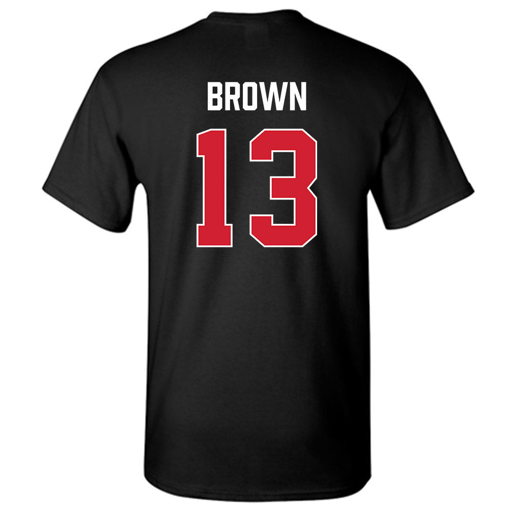 MSUM - NCAA Men's Basketball : Timaris Brown - Vintage Shersey T-Shirt-1