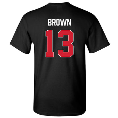 MSUM - NCAA Men's Basketball : Timaris Brown - Vintage Shersey T-Shirt-1