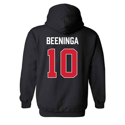 MSUM - NCAA Men's Basketball : Eddie Beeninga - Vintage Shersey Hooded Sweatshirt-1