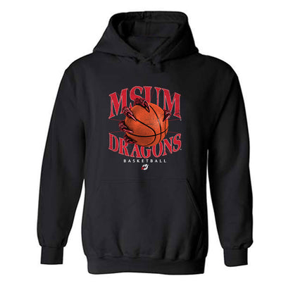 MSUM - NCAA Men's Basketball : Levi Birkholz - Vintage Shersey Hooded Sweatshirt-0