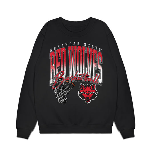 Arkansas State - NCAA Men's Basketball : Weston Honeycutt - Vintage Basketball Premium Crewneck Sweatshirt-0