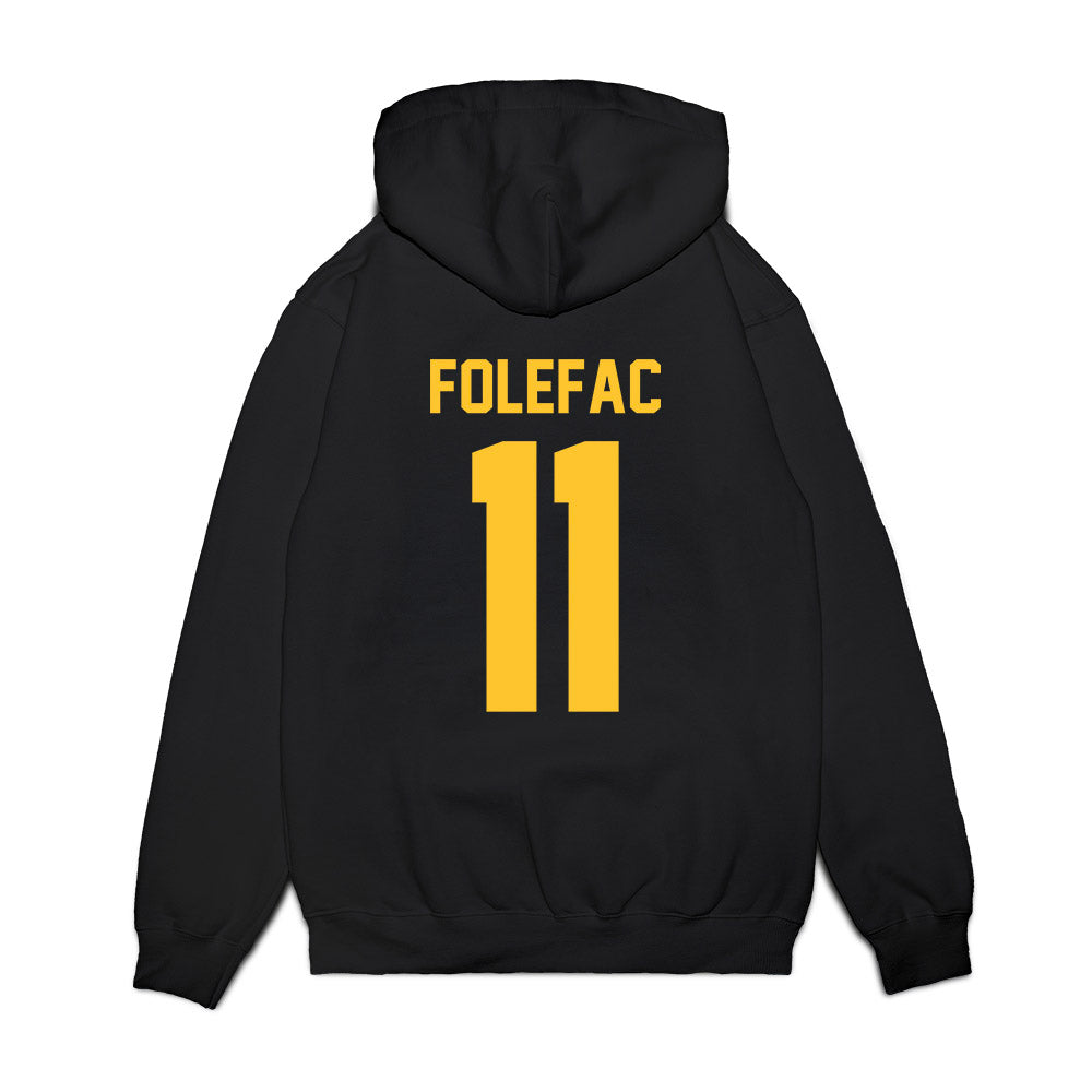 Siena - NCAA Men's Basketball : Francis Folefac - Vintage Premium Hooded Sweatshirt-1