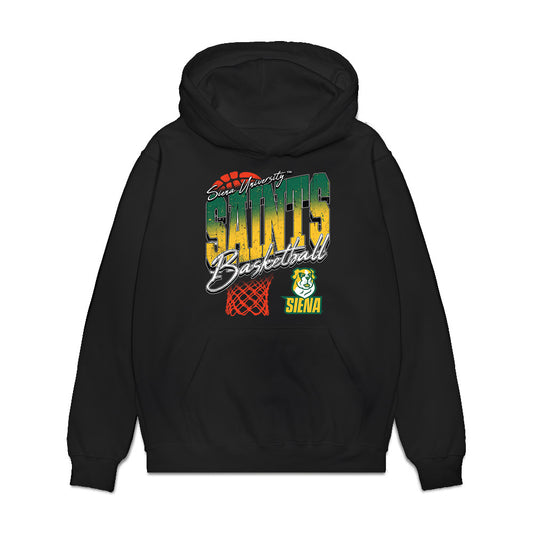 Siena - NCAA Men's Basketball : Danny Murray - Vintage Premium Hooded Sweatshirt-0