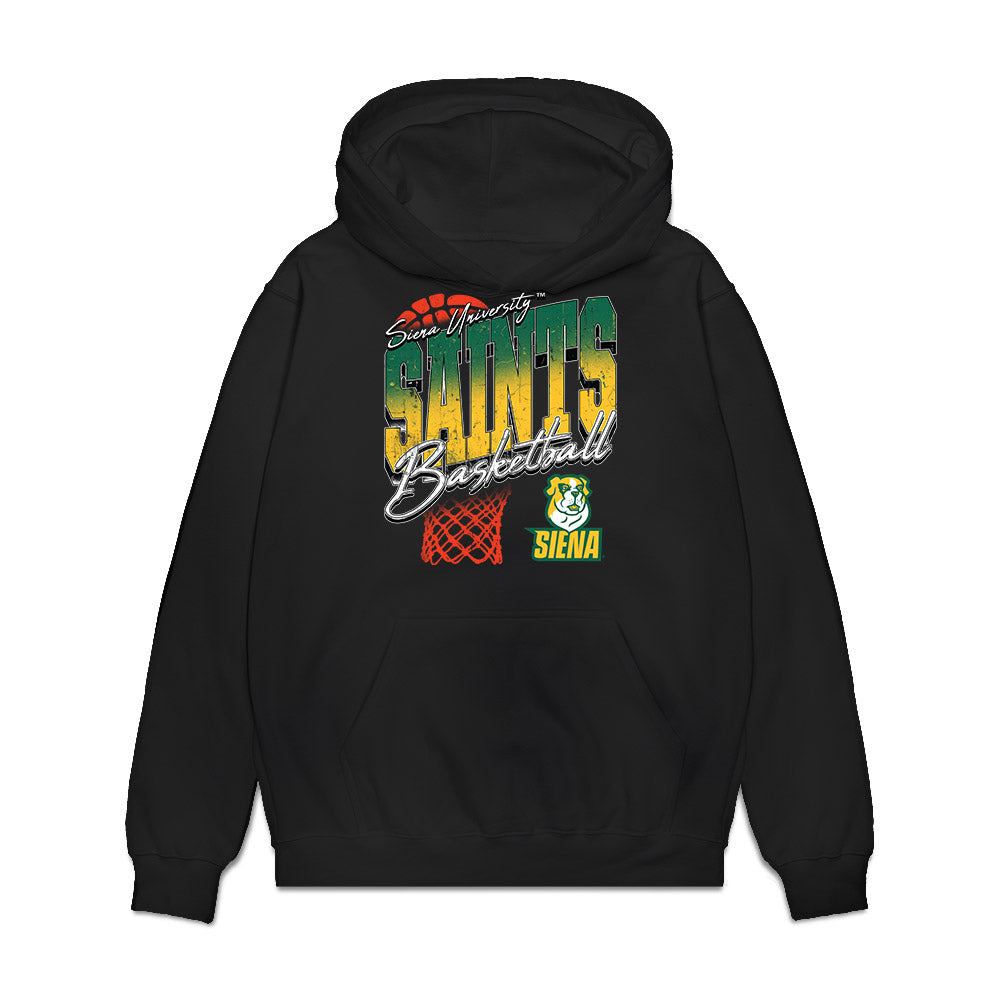 Siena - NCAA Men's Basketball : Marcus Jackson - Vintage Premium Hooded Sweatshirt-0