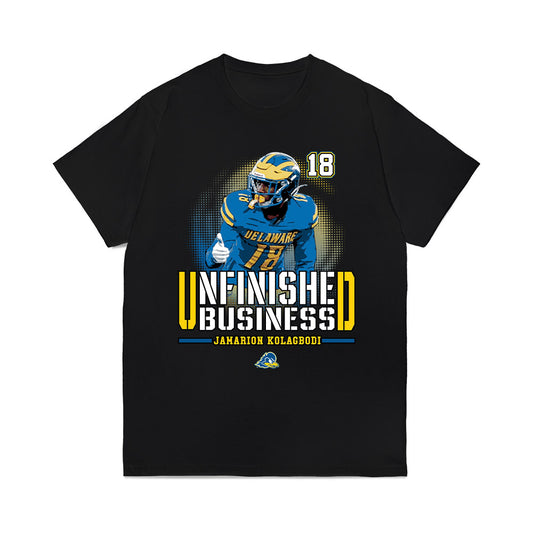 Delaware - NCAA Football : Jamarion Kolagbodi - Unfinished Business Comfort Colors T-Shirt-0